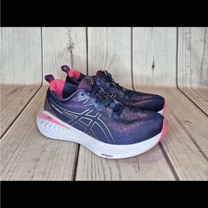 Asics Womens 9.5B Gel-CUMULUS 25 Running Shoes Purple Blue Pink Comfort Cushion